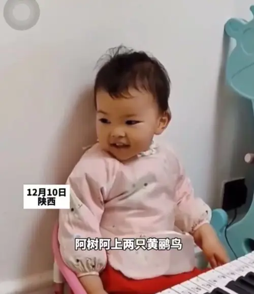 老天爷追着喂饭？！1岁宝宝盲弹琴准确率接近百分百