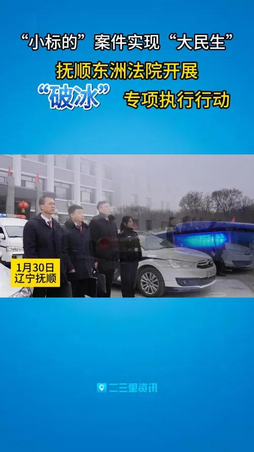 抚顺东洲法院开展“破冰”专项执行行动