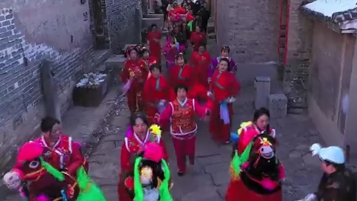 同庆佳节！韩城市党家村社火表演太赞啦